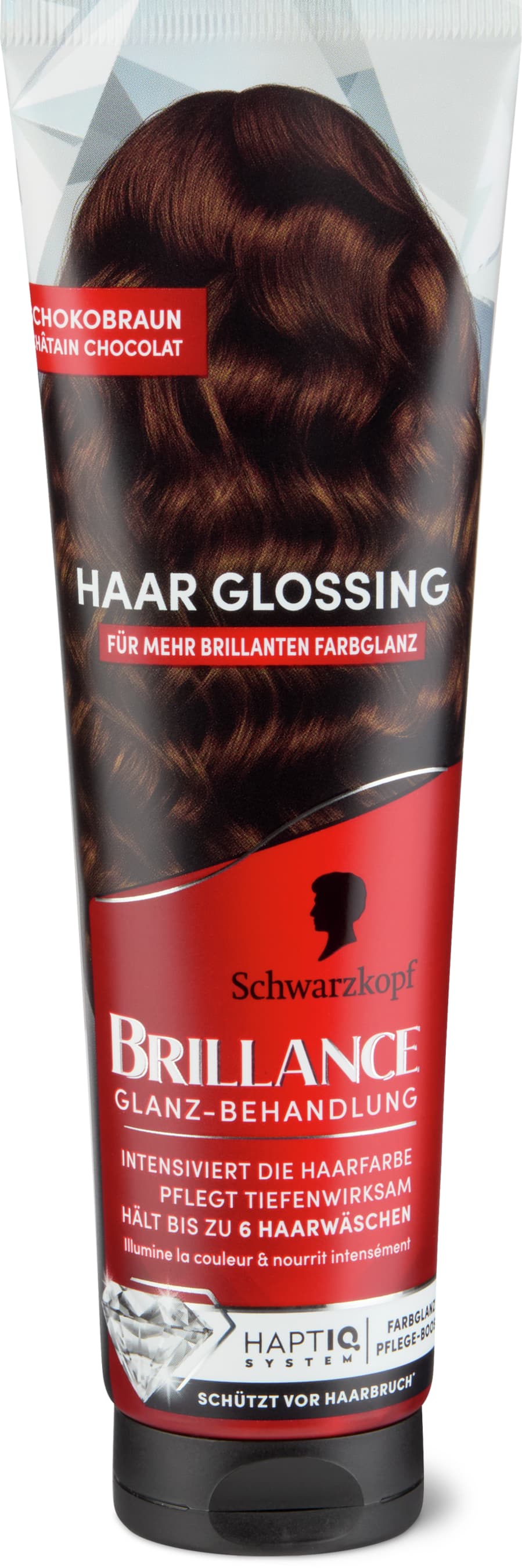 Haar Glossing Schokobraun